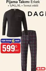 DAGİ PİJAMA TAKIMI ERKEK fiyat ve kampanya bilgisi